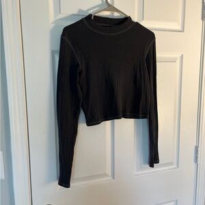 American Eagle high neck cropped sweater